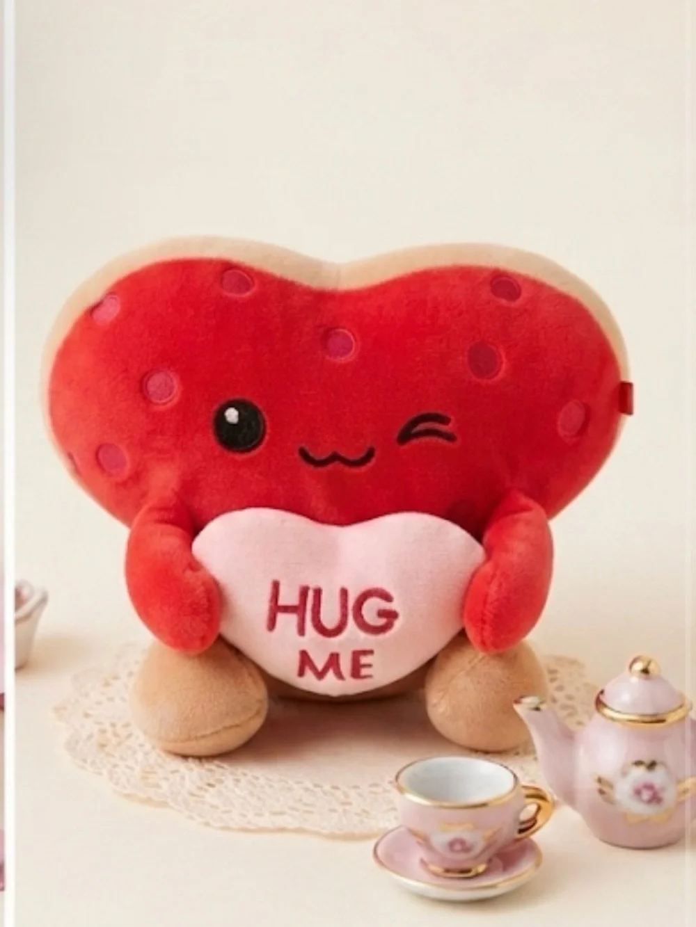 Red Heart Plush 'Hug Me' 6” inches